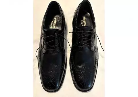 Men's Freeman Free Flex Wingtip Shoes Size 11 In Excellent Condition!