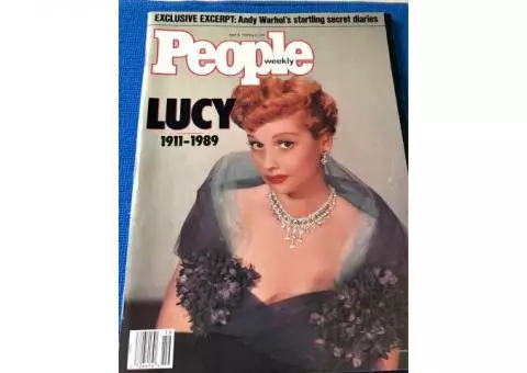 Lucille Ball People Magazine May 8, 1989 Lucy Cover Tribute