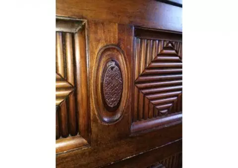 Hand Carved Wooden Dresser