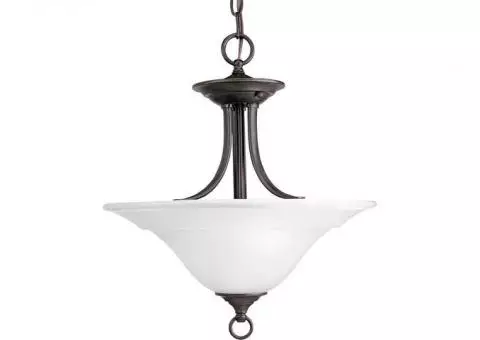 Progress Lighting P3473-20 Trinity 2 Light Semi-Flush Fixture