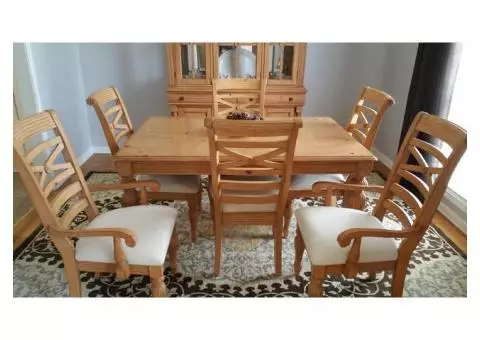 Dining room table and China cabinet