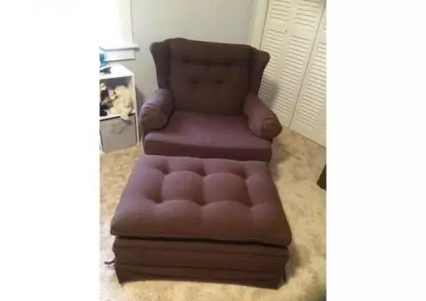 Arm Chair and Ottoman