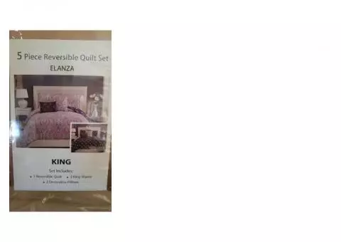 5 Piece Reversible Bedding Set (KING)