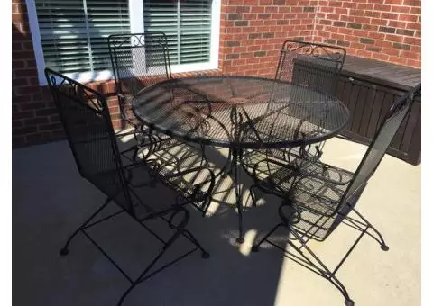 Patio table and chairs