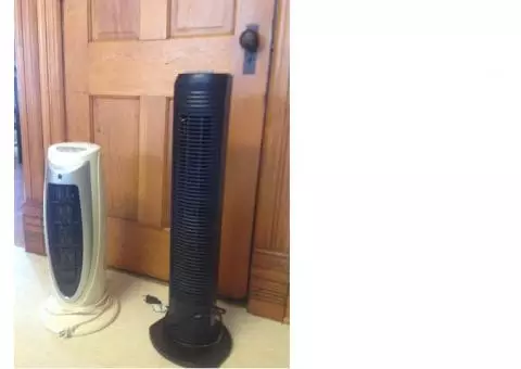 Tower heater and tower fan