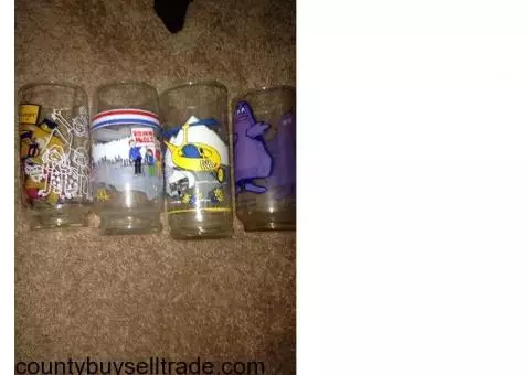 Antique McDonald's glasses