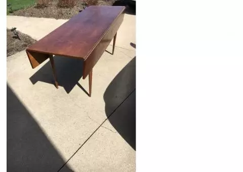 Long wooden table