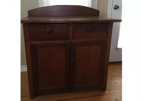 Antique Dry Sink Cabinet