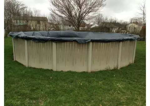 24ft Round Above Ground Pool