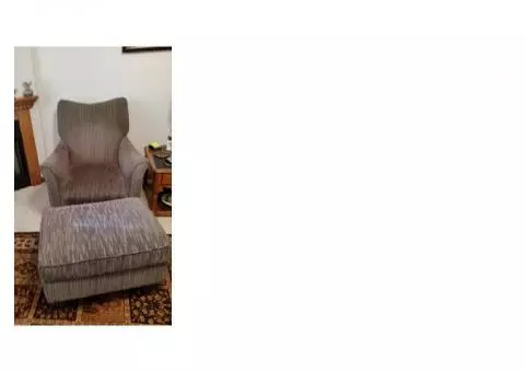 Sofa chair and ottoman