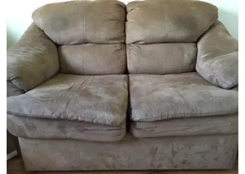 Love seat and couch set