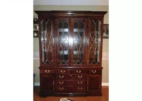 mahogany china cabinet