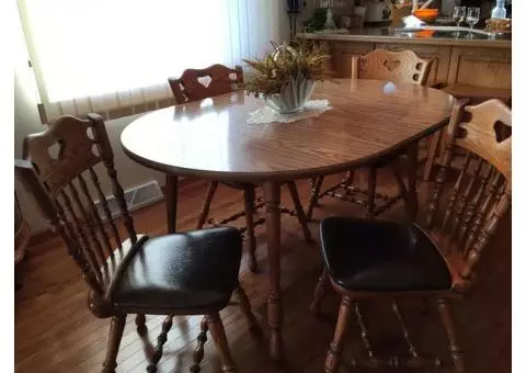 Oak kitchen table