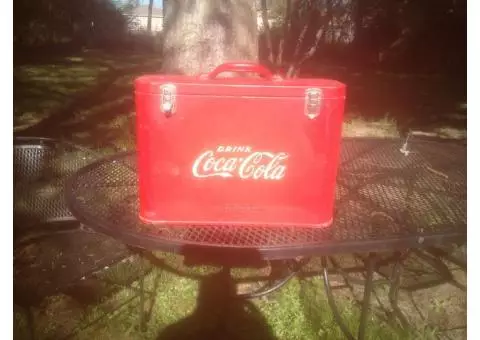 Vintage Coke a cola airline cooler