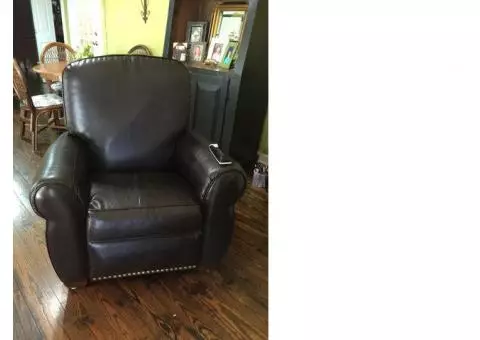 La Z Boy leather recliner