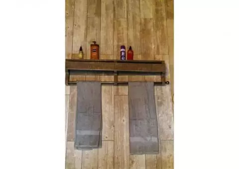 Rustic Towel Rack