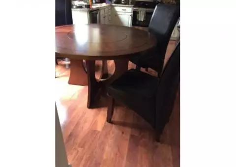 Beautiful wood table set