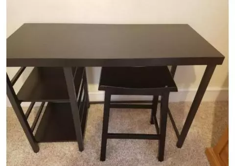 Desk and stool