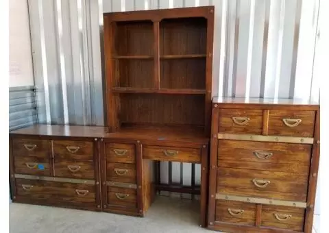 Solid wood bedroom suit w/out bed