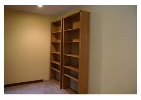 Oak Bookcases (3 available) - $40/ea (Buckner)