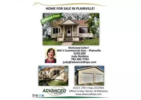 HOME FOR SALE IN PLAINVILLE!