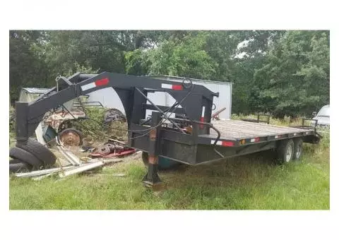 21 foot lowboy gooseneck trailer