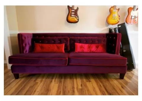 $250 Burgundy Modern NYC Couch!