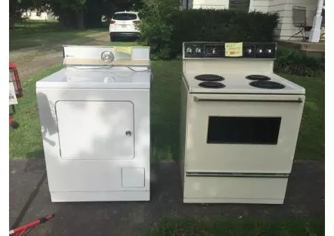 June 3 Garage Sale! Electric Range, Gas Dryer, tools kitchen items and more