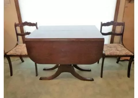 Antique Mahogany Drop Leaf Table