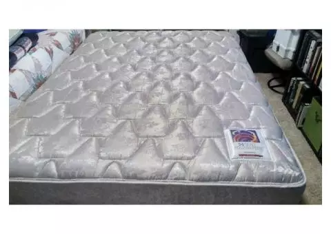 Queen size box spring and mattress