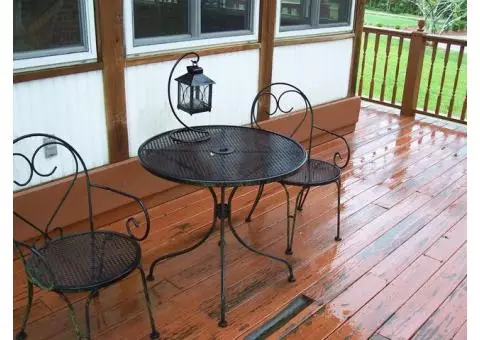 Patio Table and two (2) chairs