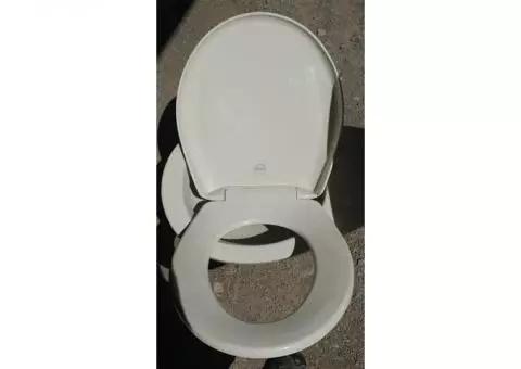 working bone colored toilet - free