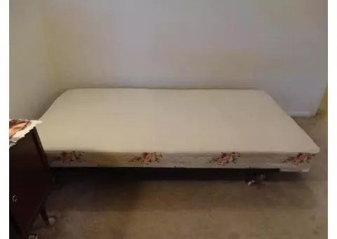 Twin Bed Boxspring with Metal Frame