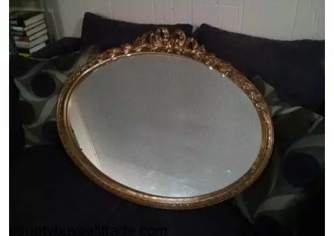 Ton of awesome vintage mirrors, syroco wall hangings and more