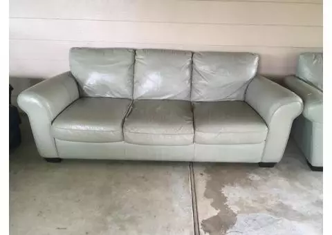 Leather Couch Set