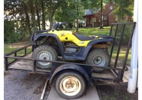 Honda Rancher with Trailer