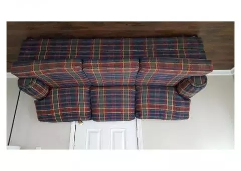 Sofa, chair and ottoman