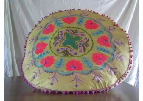 Indian Style Round Sitting Cushion