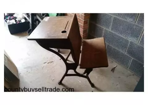 Antique School Desk