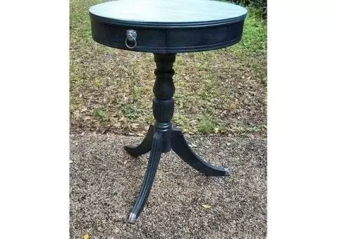 1950s Drum Accent Table