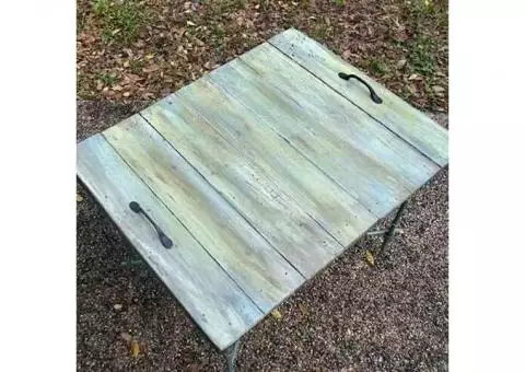 Coastal Weathered Tray Table