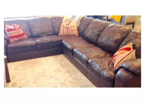 Leather Sectional Couch