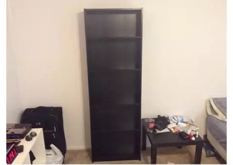 Black IKEA bookcase