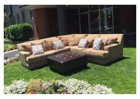 MUST GO!! Family friendly sectional couch/sofa