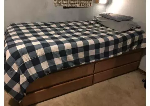 Crib/Changing Table converts to TWIN bed - $200