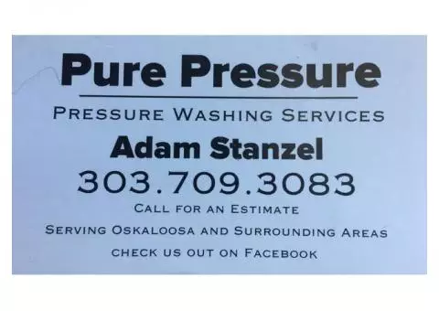 Pressure washing