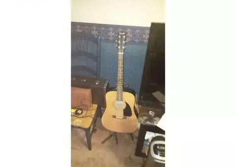 fender acoustic guitar fa-100