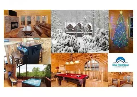 Smoky Mountains Vacation Rental Cabin avail Christmas 12/21-12/26 (4bd/4.5ba sleeps 12)