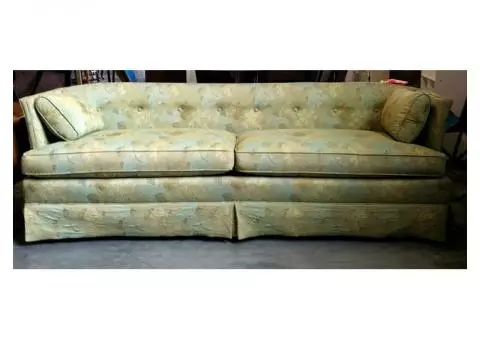 Couch, vintage Hollywood Regency style