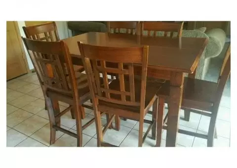 Pub Height Table & Chairs $500.00